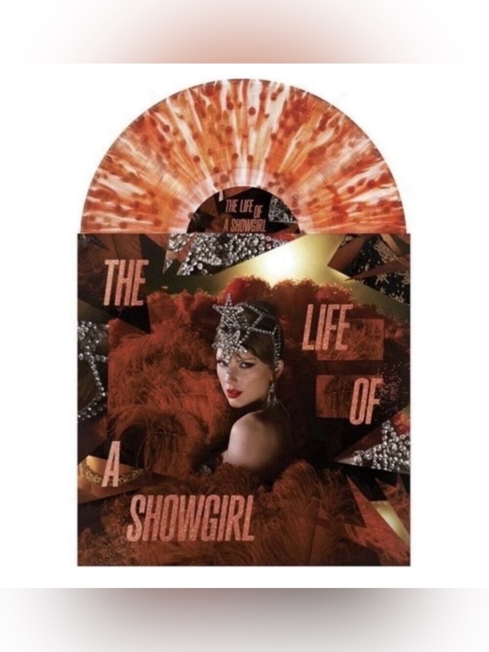 NWT Taylor Swift Life of A Showgirl Limited Edition Red Lipstick and Lace Vinyl